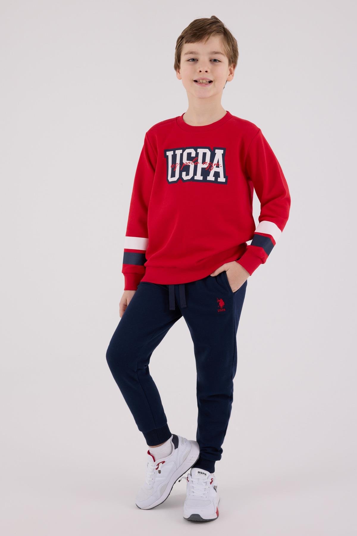 U.S. Polo Assn. Erkek Çocuk Eşofman Takımı Kırmızı