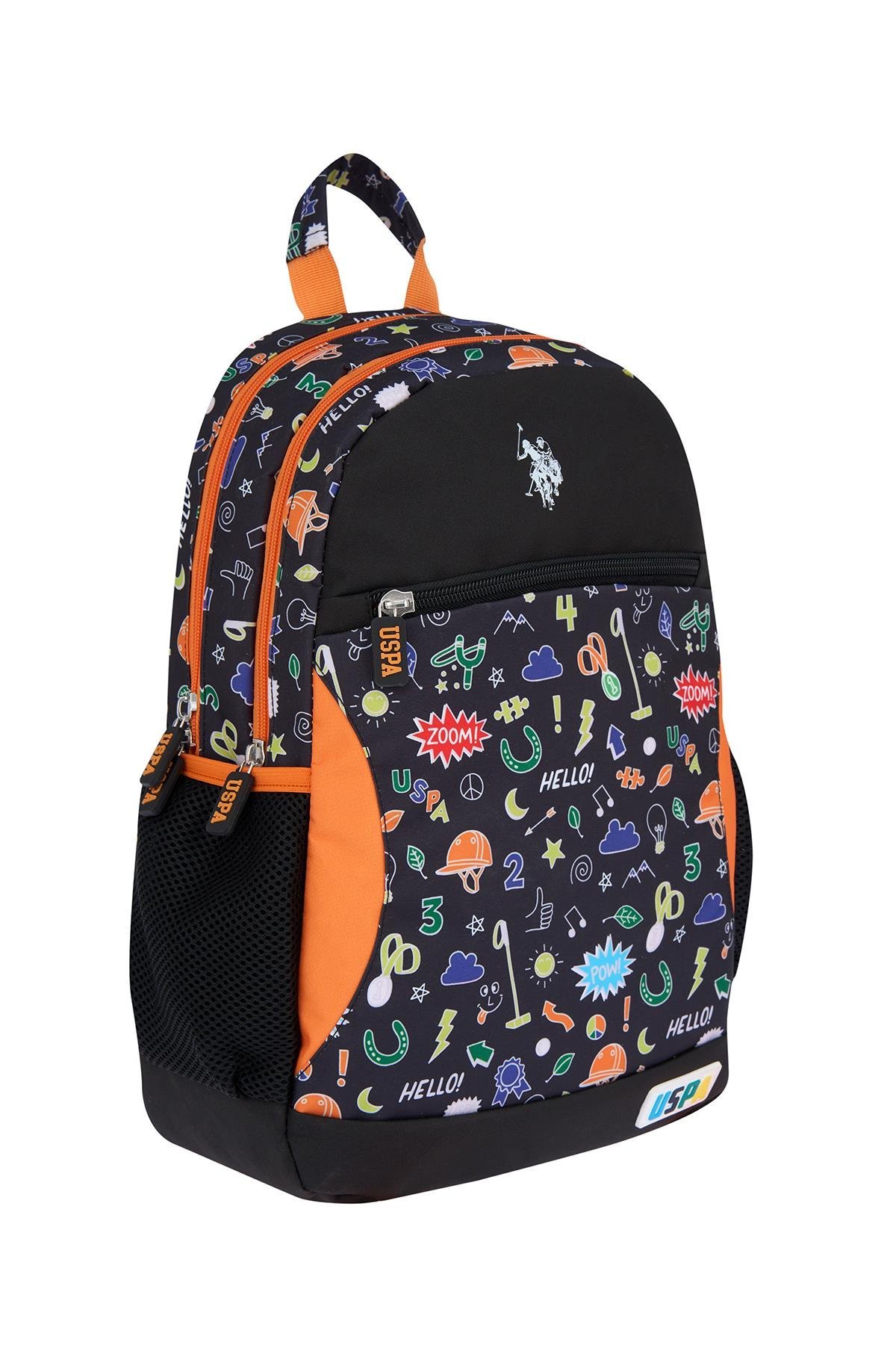 U.S. Polo Assn. Plcan25018 Sırt Çantası - Okul Çantası Siyah