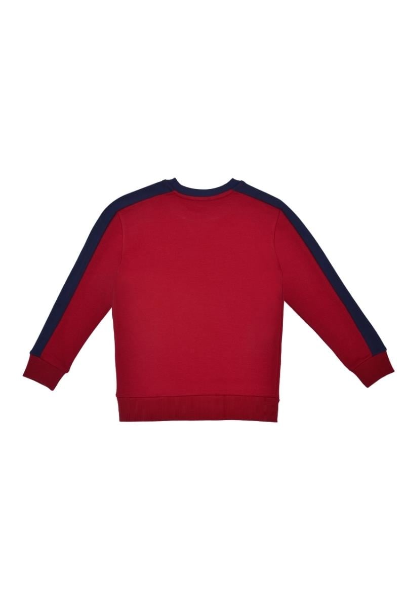 United Colors of Benetton BNT-B21606 Erkek Çocuk  Sweatshirt Kırmızı