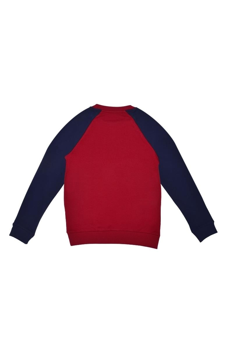 United Colors of Benetton BNT-B21607 Erkek Çocuk  Sweatshirt Kırmızı