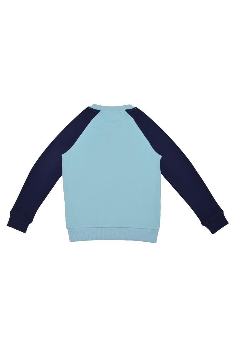 United Colors of Benetton BNT-B21607 Erkek Çocuk  Sweatshirt Turkuaz