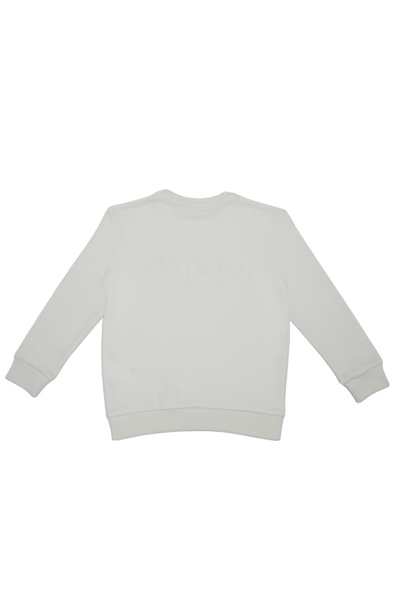 United Colors of Benetton BNT-B21877 Erkek Çocuk  Sweatshirt Ekru