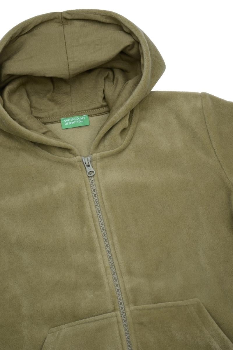 United Colors of Benetton BNT-B21878 Erkek Çocuk   Sweatshirt Polar Haki