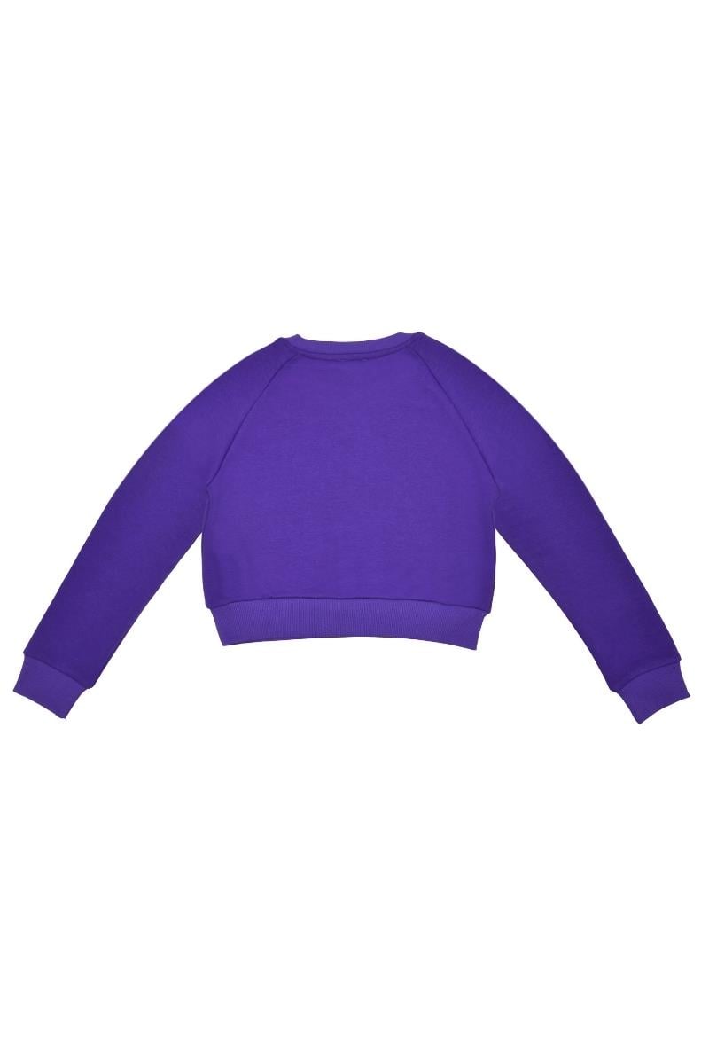 United Colors of Benetton BNT-G21543 Kız Çocuk  Sweatshirt Mor