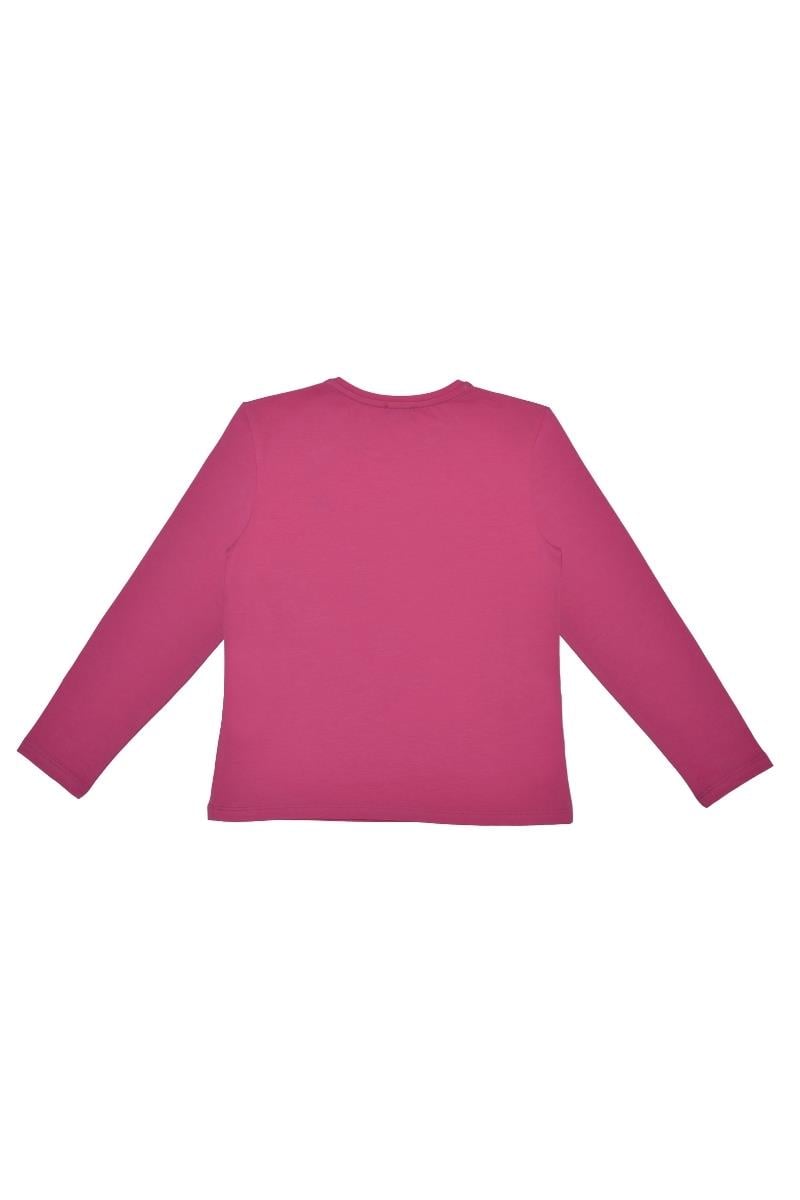 United Colors of Benetton BNT-G21576 Kız Çocuk  Uzun Kollu Tshirt Pembe