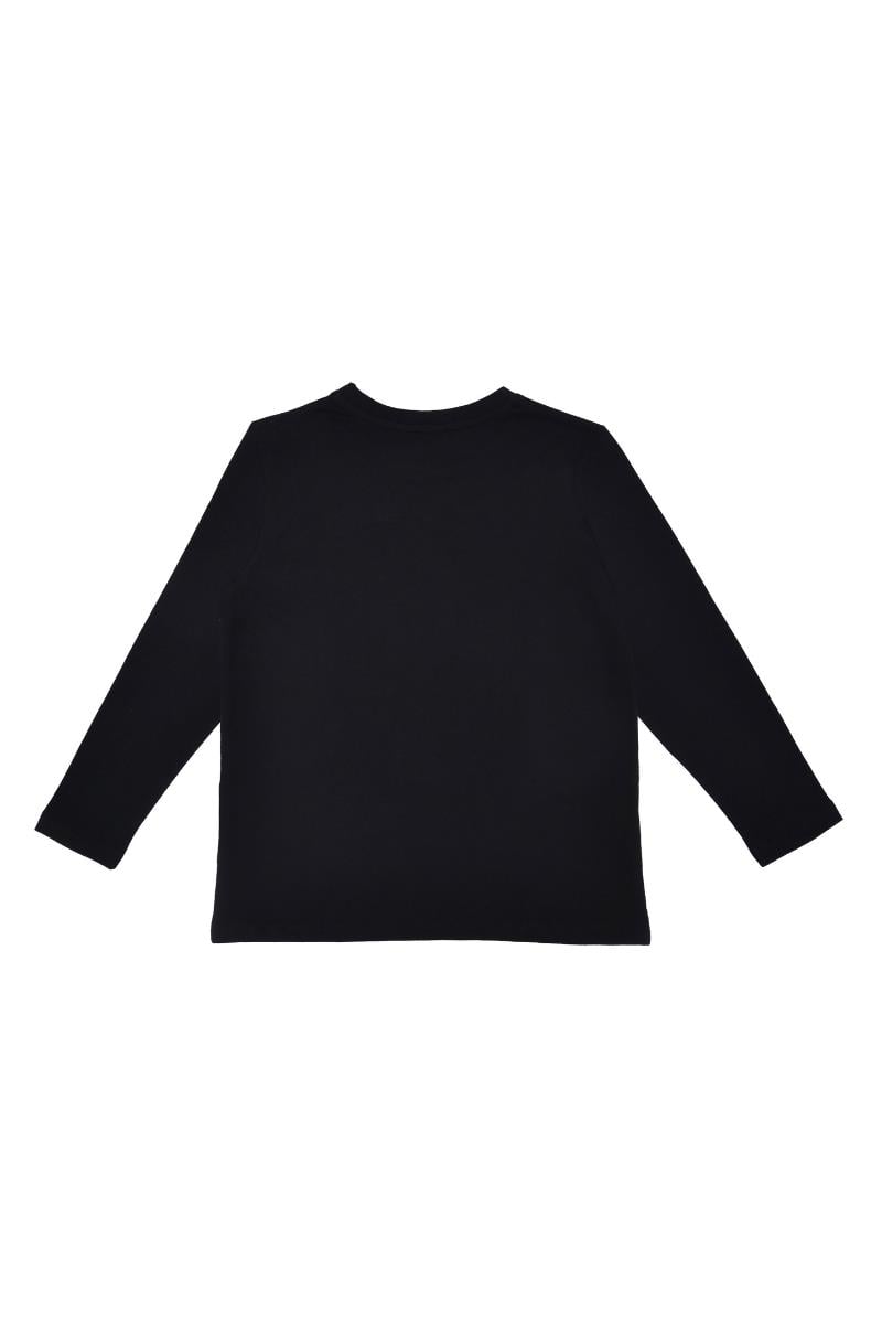 United Colors of Benetton BNT-G21576 Kız Çocuk  Uzun Kollu Tshirt Siyah