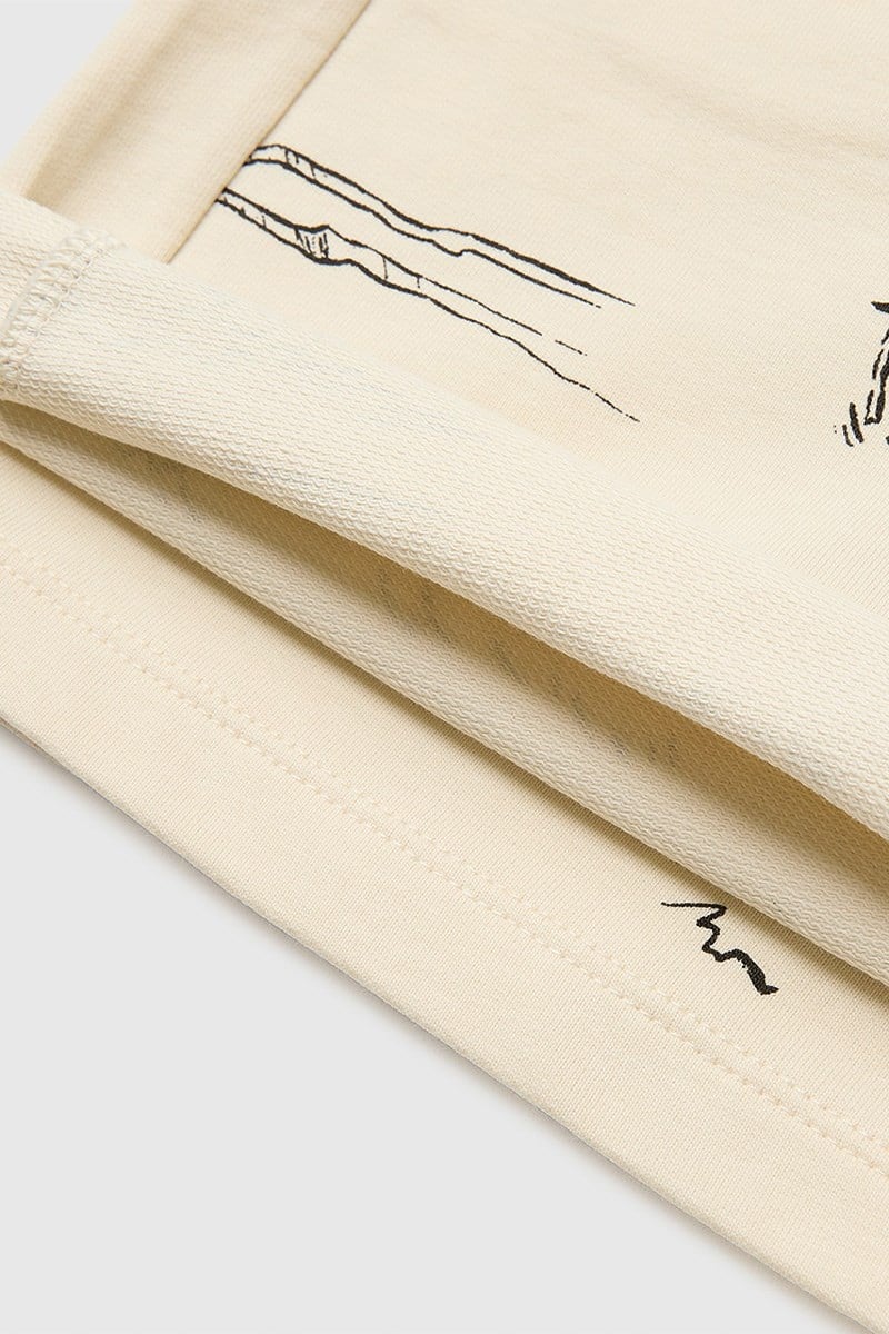 United Colors of Benetton Erkek Çocuk Beli Lastikli Relaxed Fit Bermuda Şort Bej 6-14 Yaş