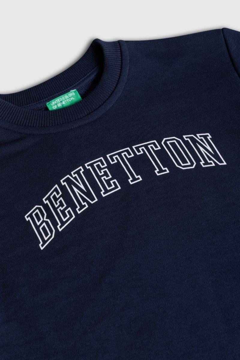 United Colors of Benetton Erkek Çocuk BNT-B23342 Sweatshirt Lacivert