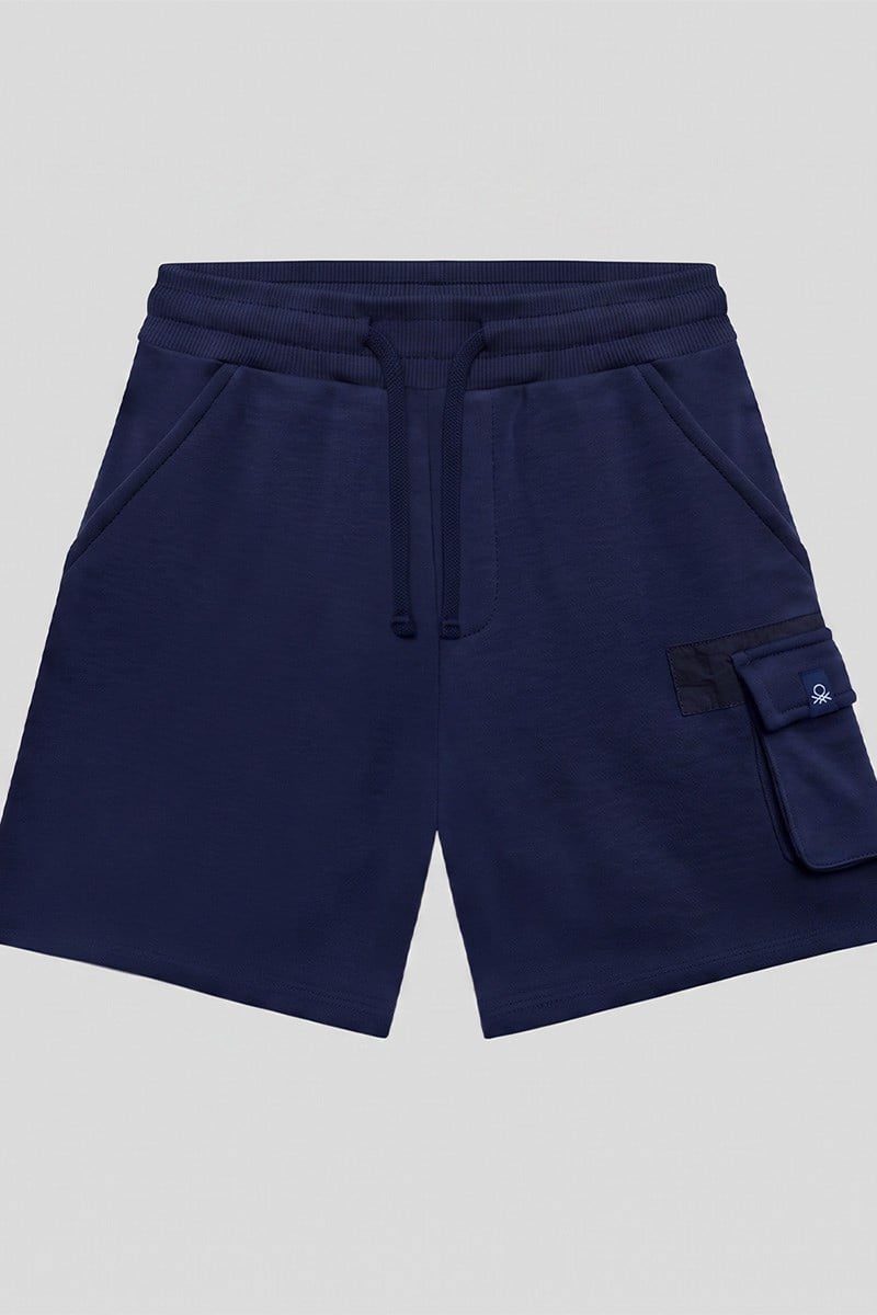 United Colors of Benetton Erkek Çocuk BNT- B23973 Şort Lacivert