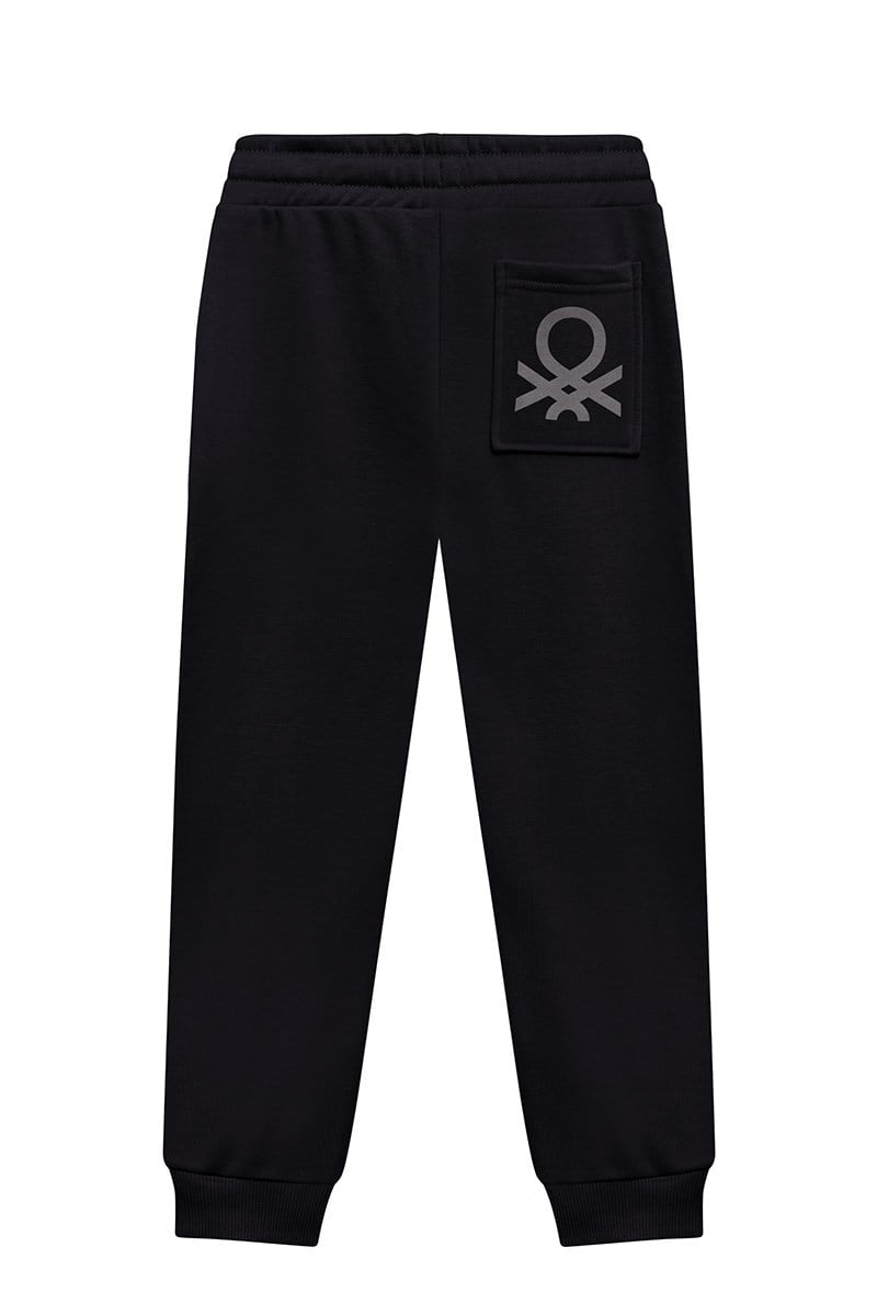 United Colors of Benetton Erkek Çocuk BNT- B26324 Jogger Eşofman Altı Siyah