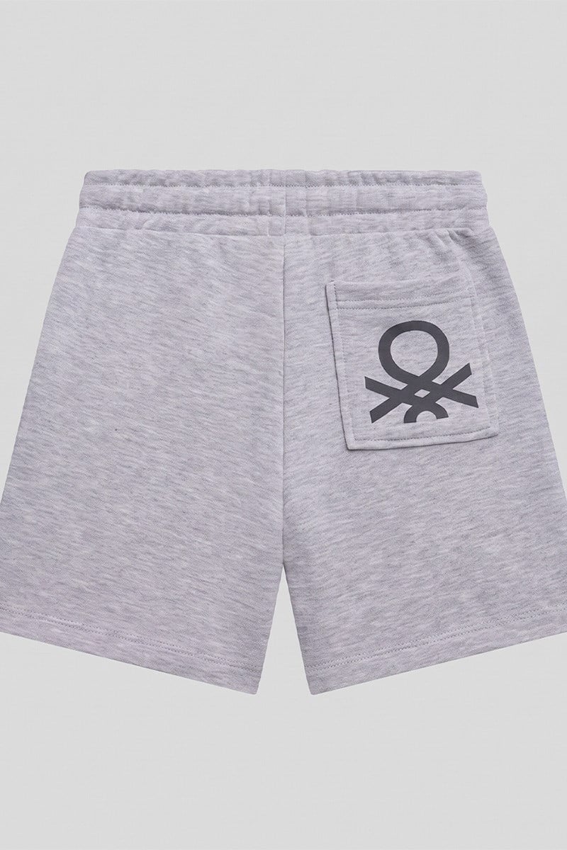 United Colors of Benetton Erkek Çocuk BNT- B23969 Şort Gri Melanj