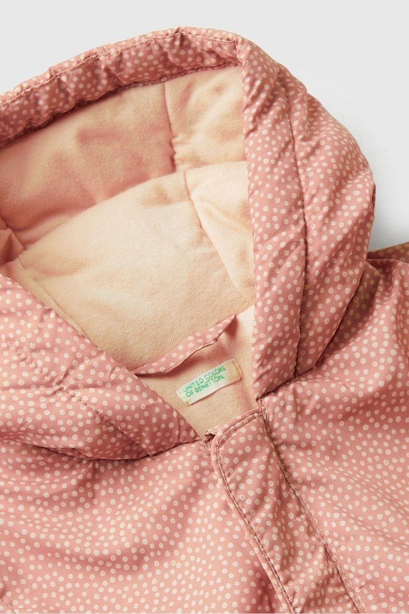 United Colors of Benetton Kız Bebek 2TMRAN00T-25K Yağmurluk Pembe
