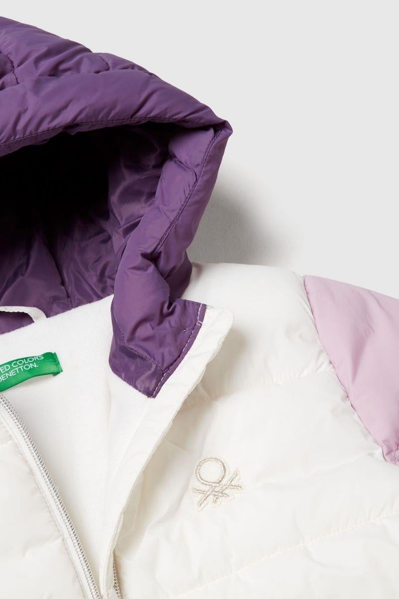 United Colors of Benetton Kız Çocuk 2LETCN04Y-25K  Mont Ekru