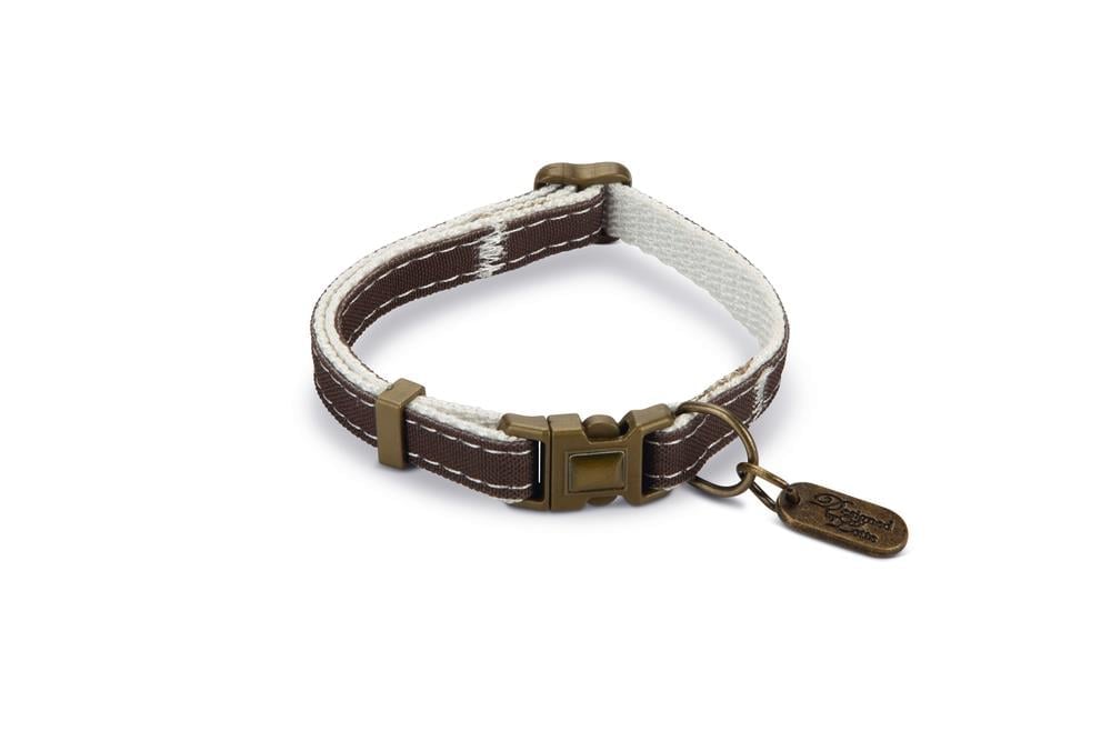 Beeztees DBL Kedi Boyun Tasması, Çift Katmanlı, Kahverengi, 20-30cm