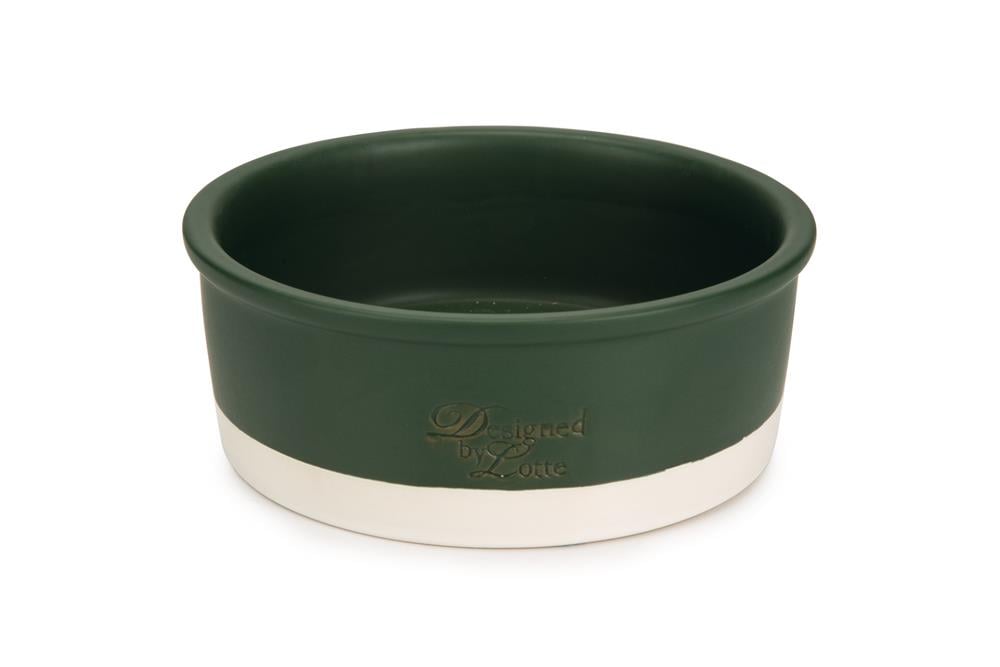 Beeztees DBL Köpek Mama Su Kabı, Seramik, Mat Yeşil, 20cm, 700ml