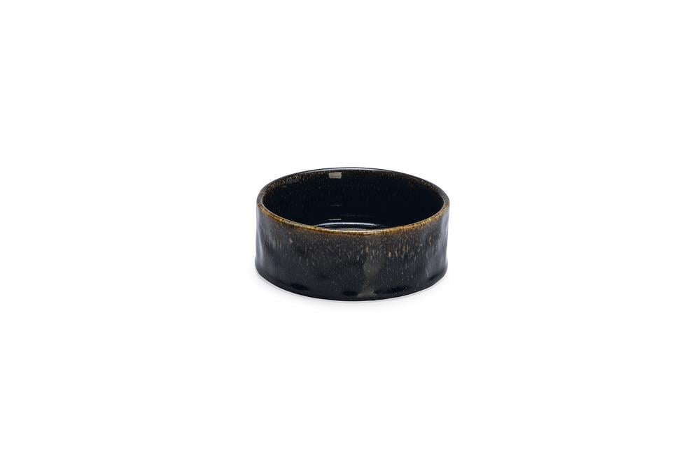 Beeztees DBL Köpek Mama Su Kabı, Seramik, Siyah, 13,5cm, 500ml