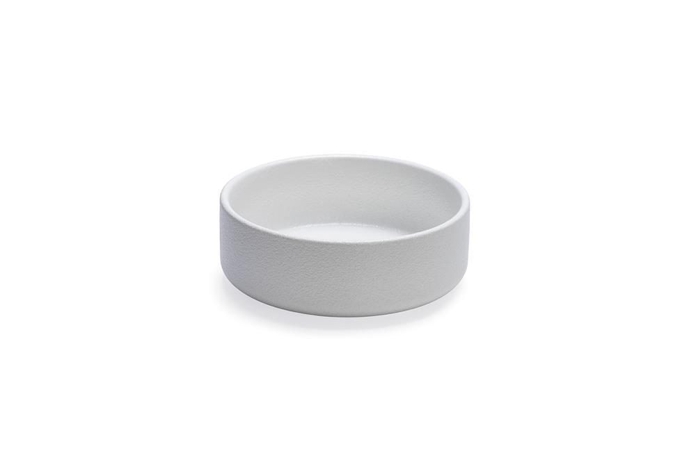 Beeztees DBL Köpek Mama Su Kabı, Seramik, Mat Beyaz, 16cm, 800ml