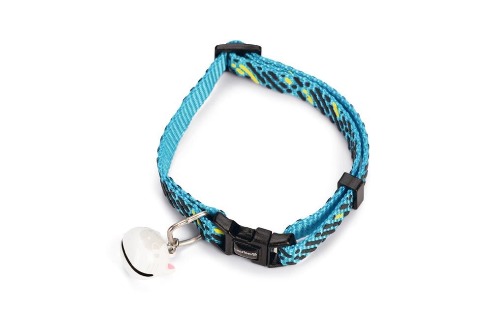 Beeztees Kedi Boyun Tasması, Zilli, Mavi, 20-30cm
