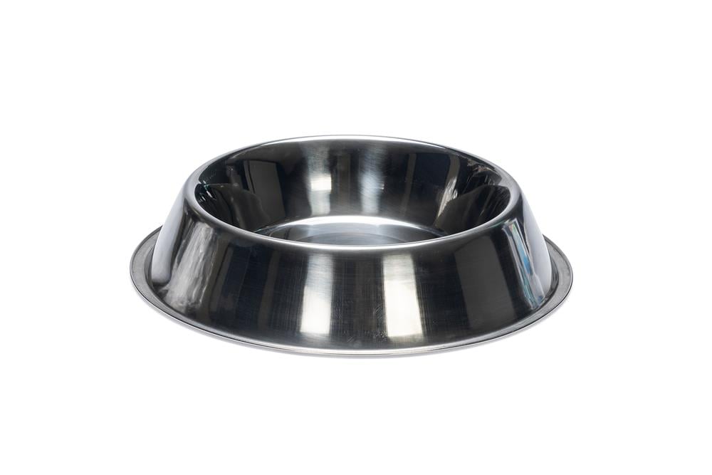Beeztees Köpek Mama Su Kabı, Paslanmaz Çelik, Kaymaz, 22cm, 1,6L