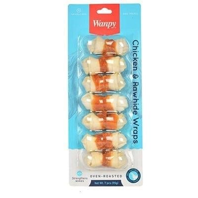 Wanpy Burgu Tavuk Sargılı Köpek Ödül Kemiği 90 Gr