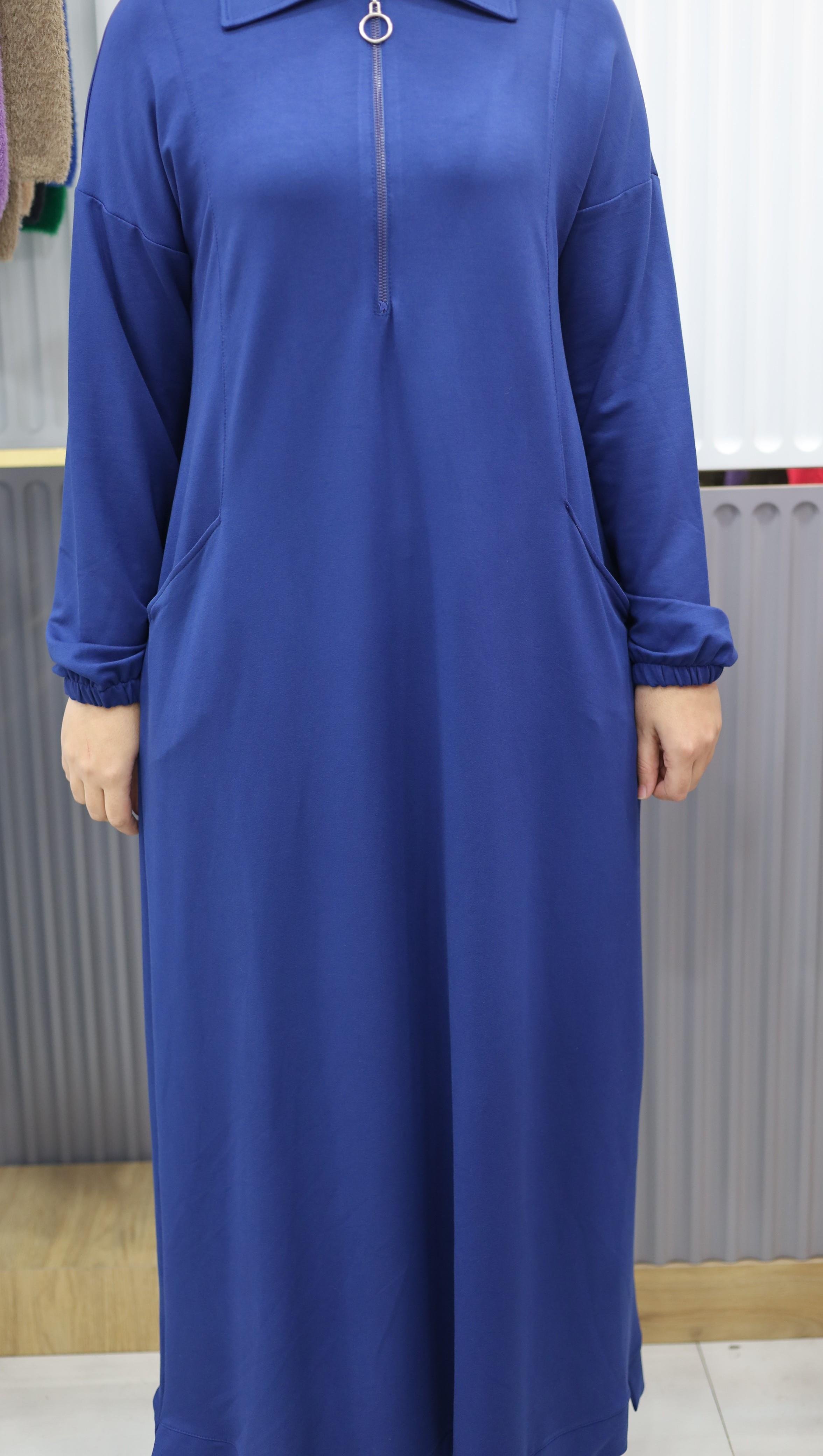fermuarlı lacivert