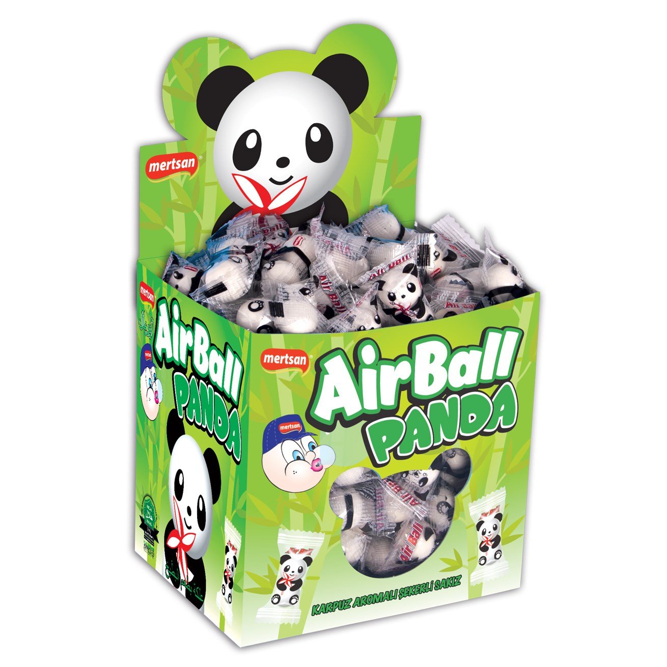 Airball Panda 100 lü 4 Gr Şekerli Sakız Karpuz