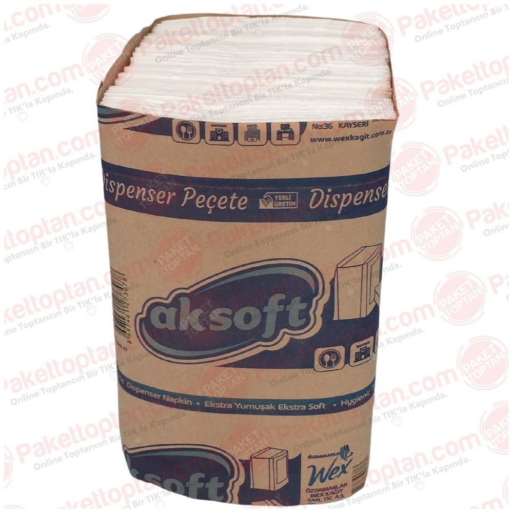Aksoft Z Katlı Peçete 200 lü x18 li Koli