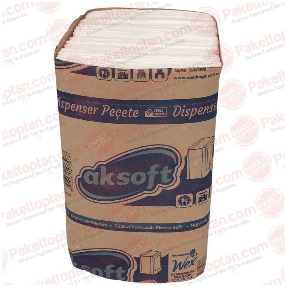 Aksoft Z Katlı Peçete 200 lü x18 li Koli
