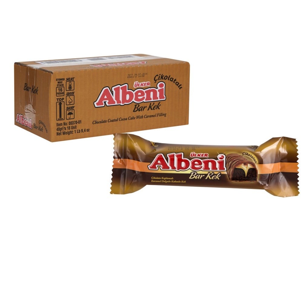 Albeni Çikolata Kaplamalı Kek 43 Gr x18 li Paket