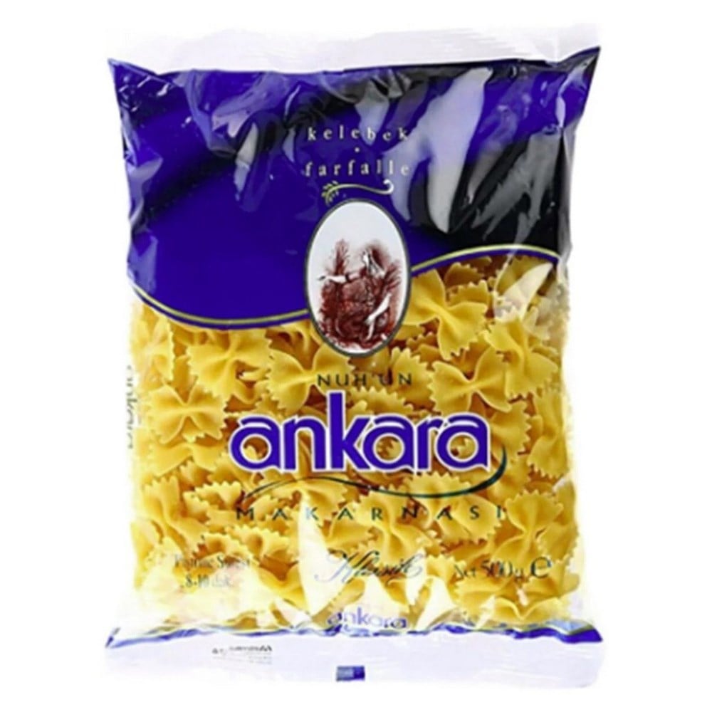 Ankara 500 gr Klasik Kelebek Makarna  x20 li Koli