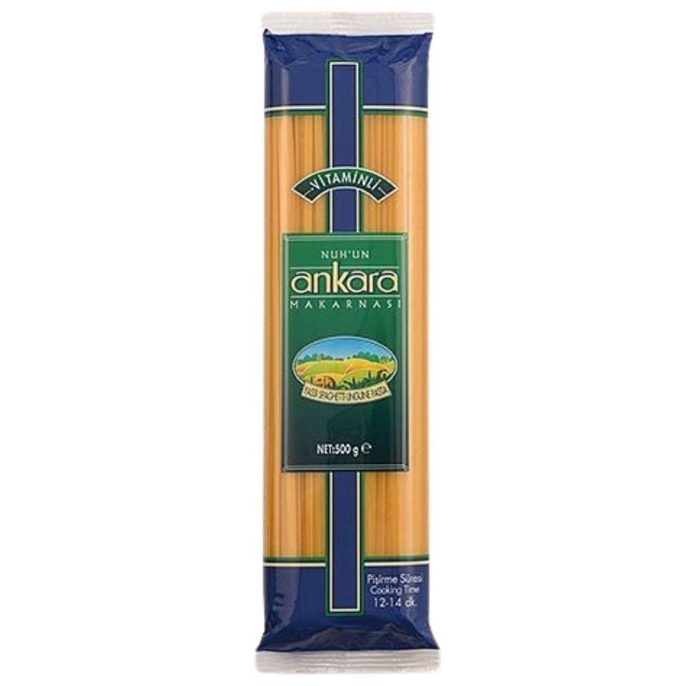 Ankara 500 Gr Vitaminli Yassı Spaghetti x20 li Koli