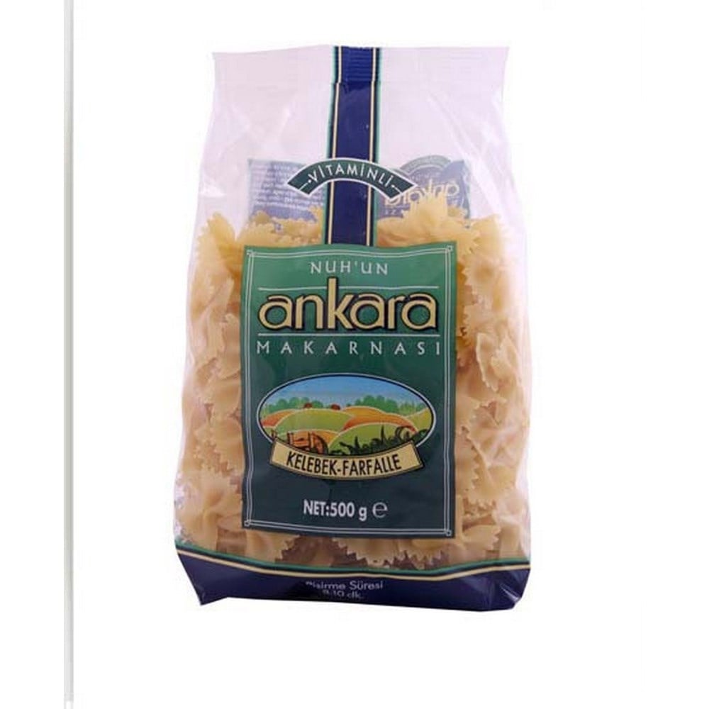 Ankara Makarna 500 gr Vitaminli Kelebek x20 li Koli