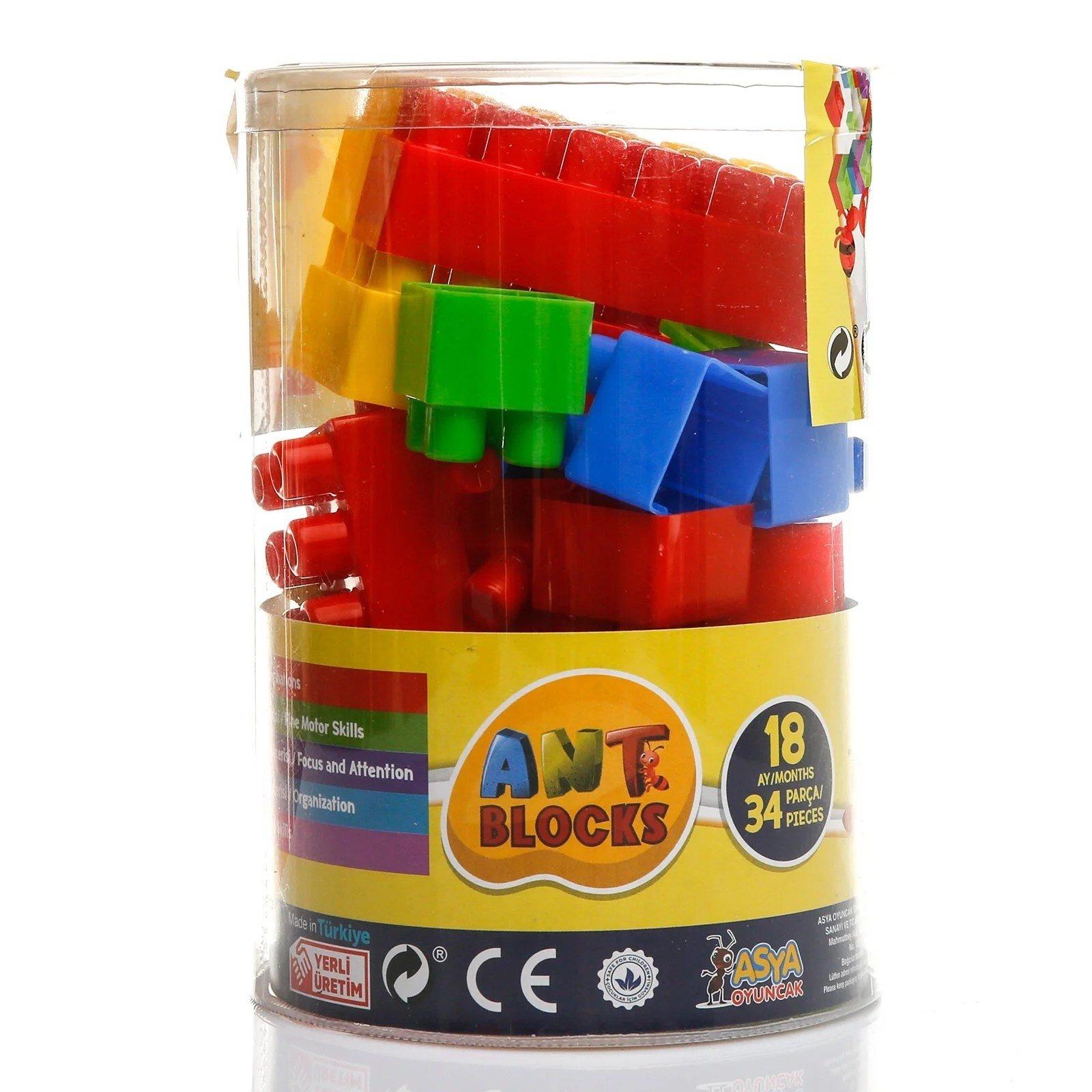 Asya Oyuncak Ant Blocks 34 Parça ANT034
