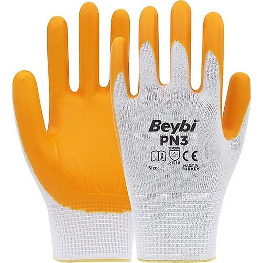 Beybi Pn3 Sarı İş Eldiveni 10 No  x12 li Paket