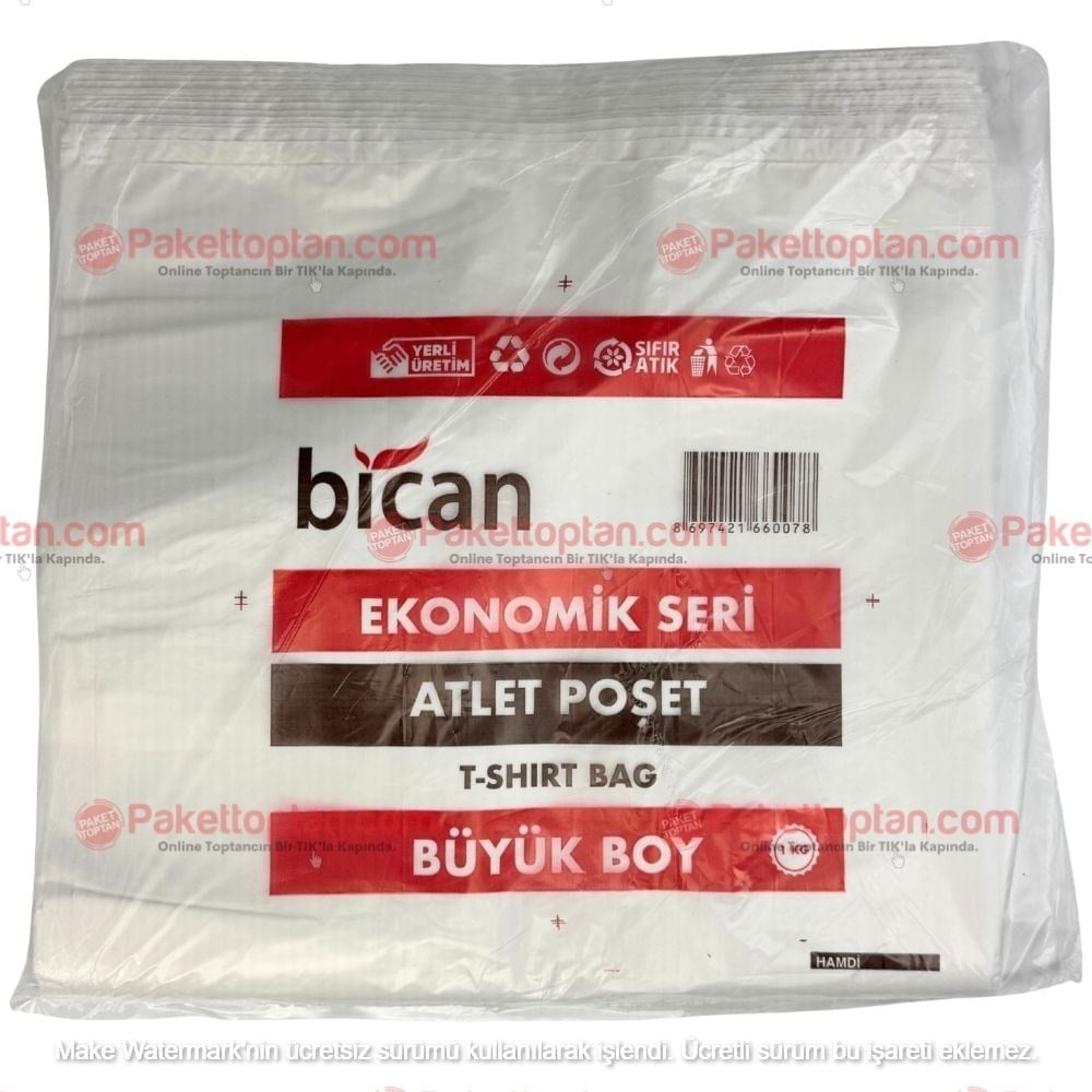 Bican Eko Hışır Beyaz Poşet Büyük Boy 1 Kg