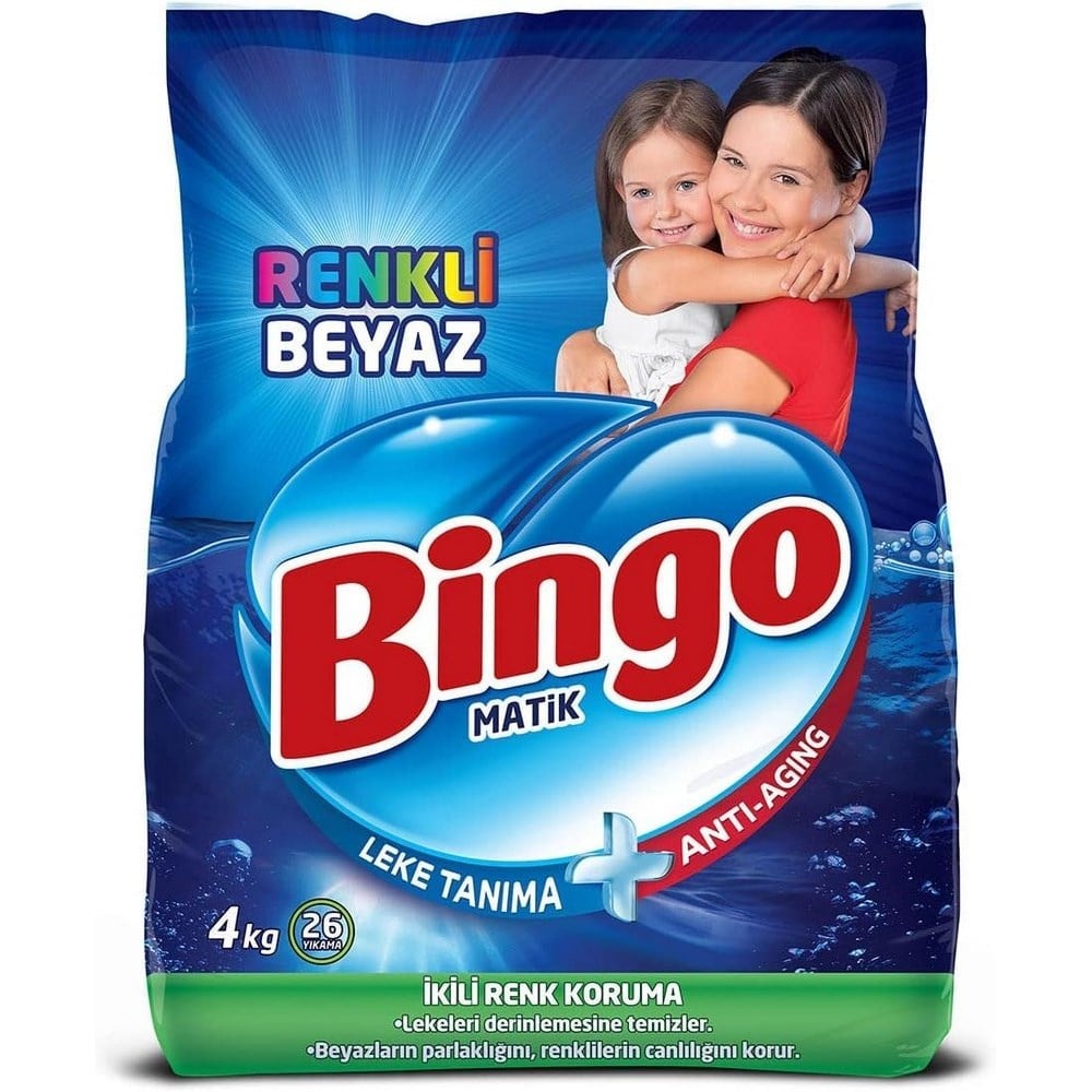 Bingo Matik 4 Kg Renkli Beyaz