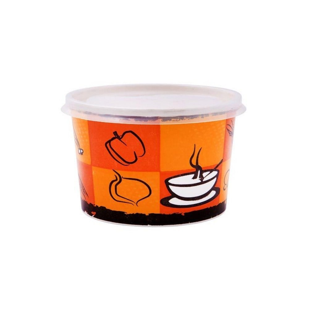 Çorba Kasesi Kapaklı 25 li Paket 16 Oz