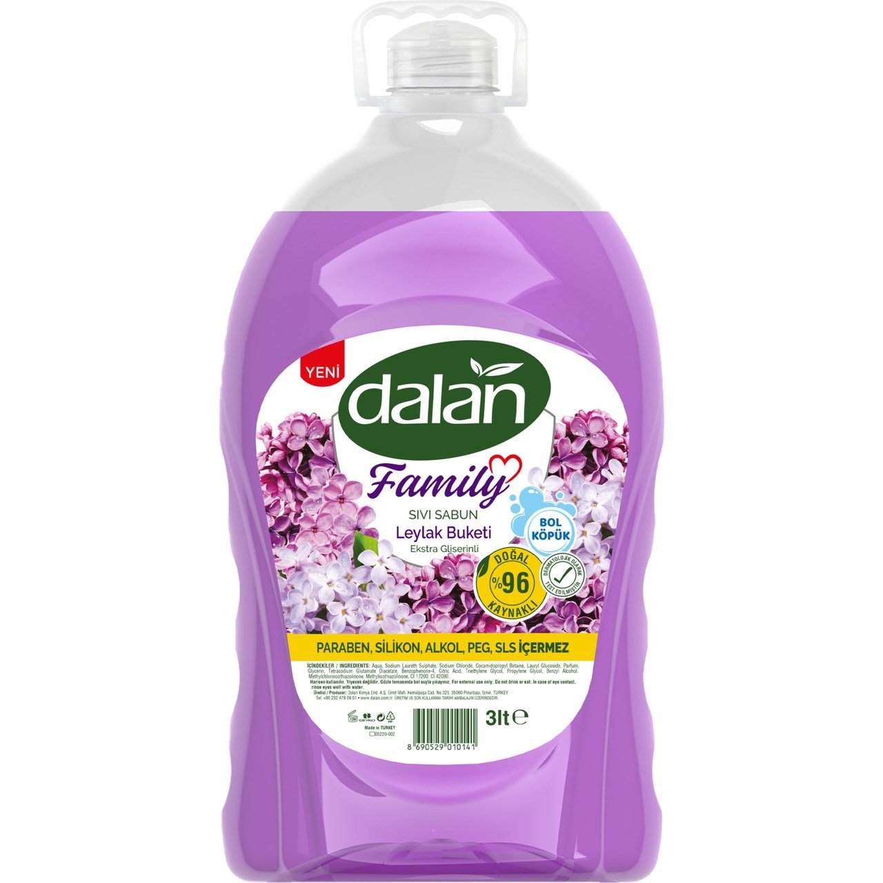 Dalan 3 Lt Sıvı Sabun Leylak Buketi x4 lü Koli