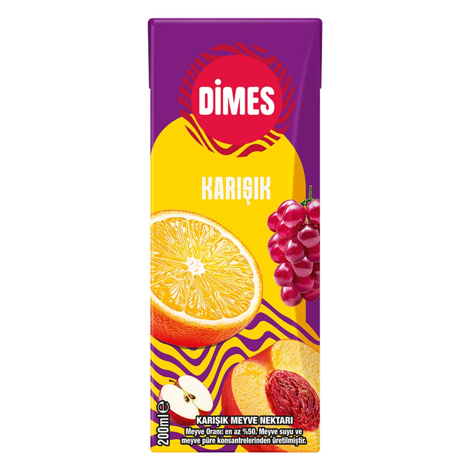 Dimes 200 Ml Karışık Meyve Nektarı x24 lü Koli