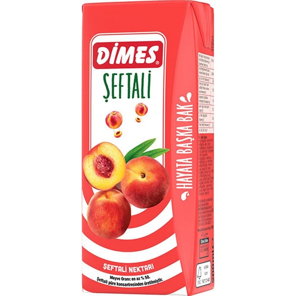 Dimes 200 Ml Şeftali Nektarı x27 li Koli