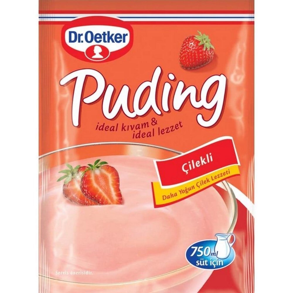 Dr.Oetker Puding Çilekli 120 Gr