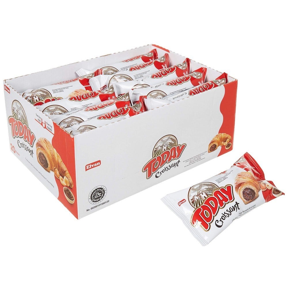 Elvan Today Kruvasan Çikolatalı 40 Gr x20 li Paket