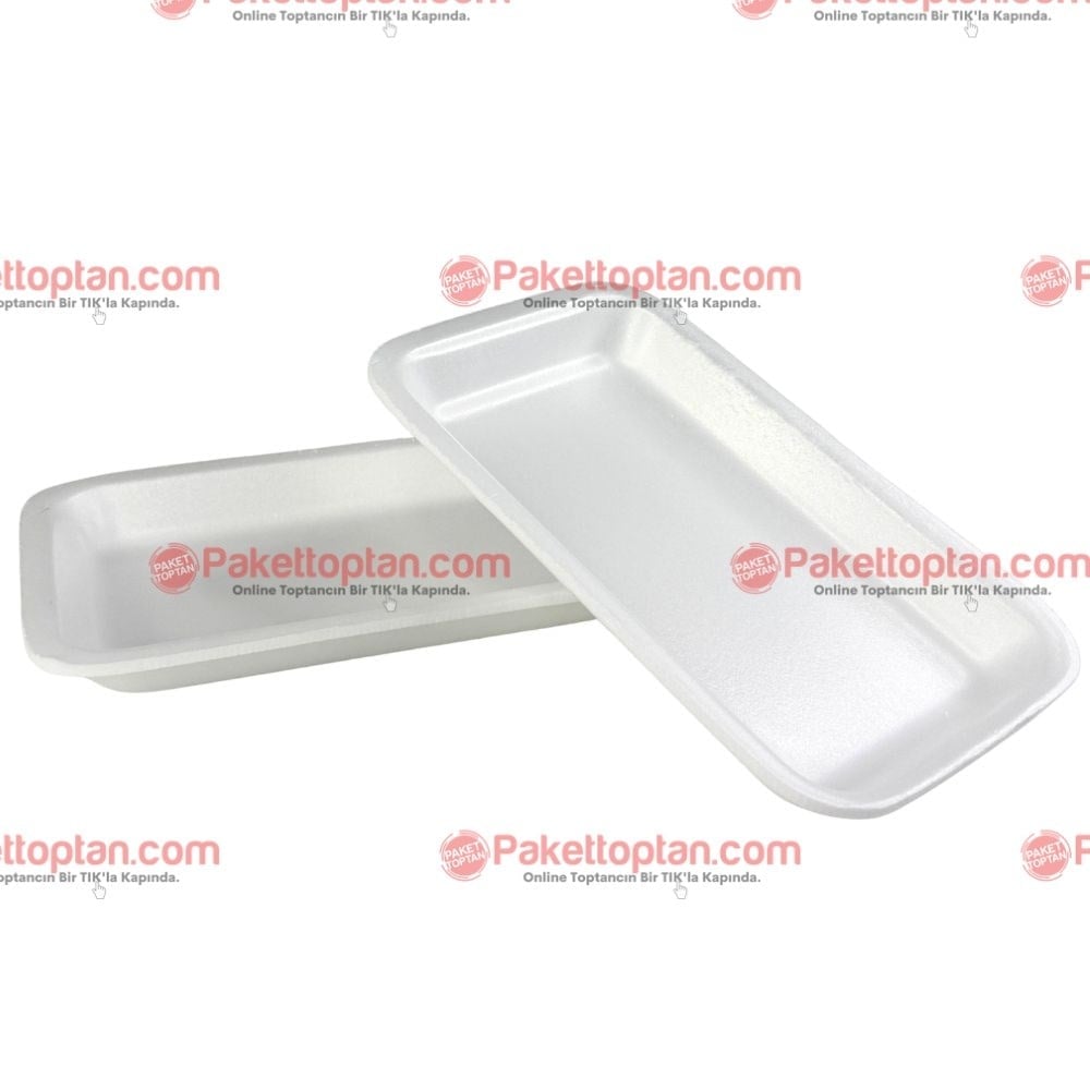 Erze Mod 1 Kalın Beyaz Kayık Tabak (1 Kiloluk) x250 li Paket