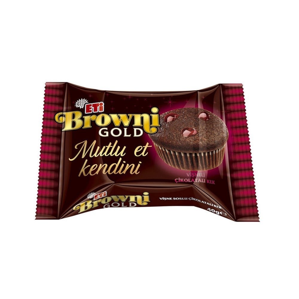 Eti Browni Gold 45 gr Vişneli Çikolatalı Kek x24 lü Koli
