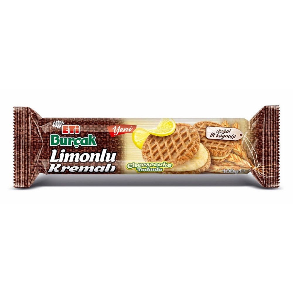 Eti Burçak Limonlu Kremalı 100 gr x12 li Koli