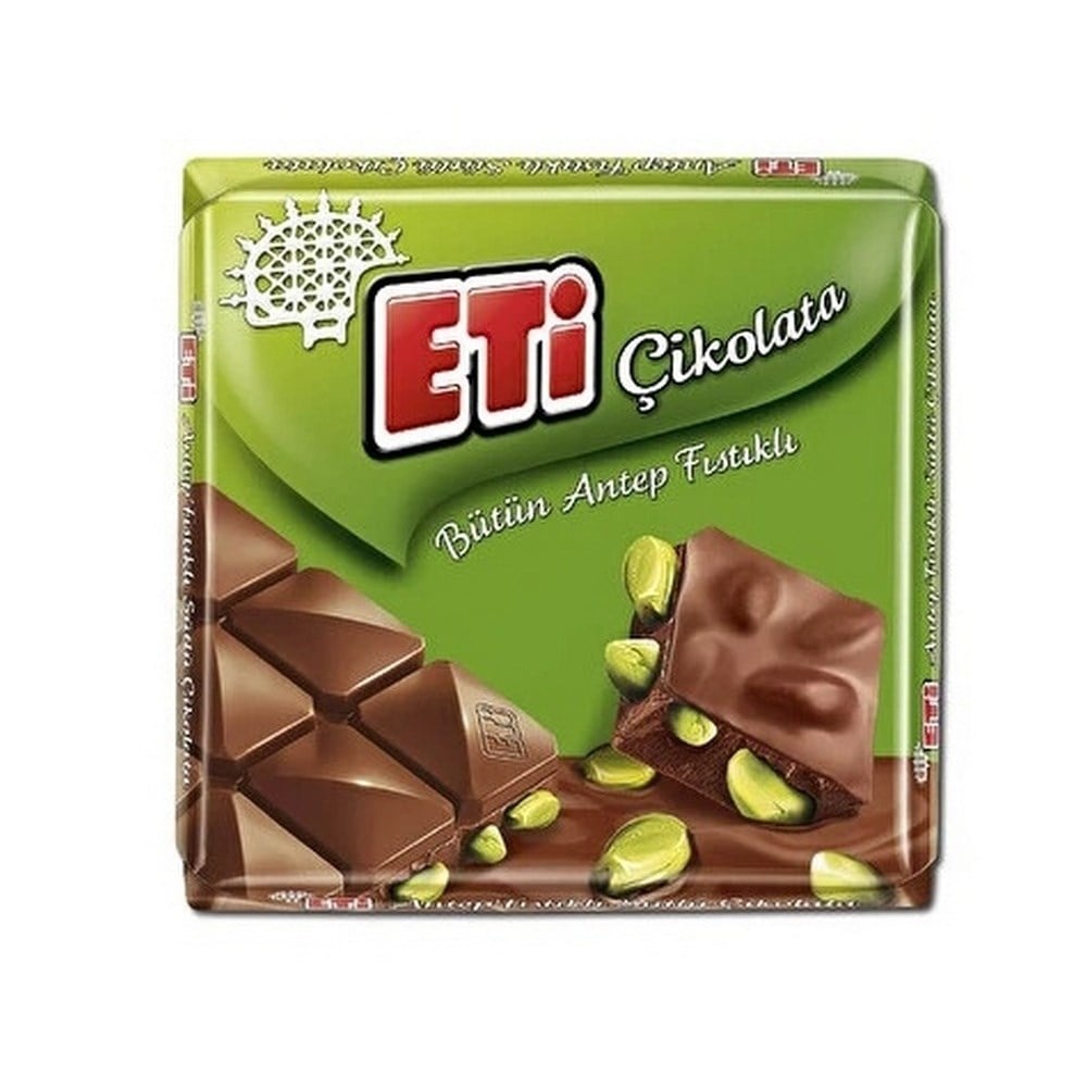 Eti Çikolata Antep Fıstıklı 60 gr Çikolata x6 lı Paket