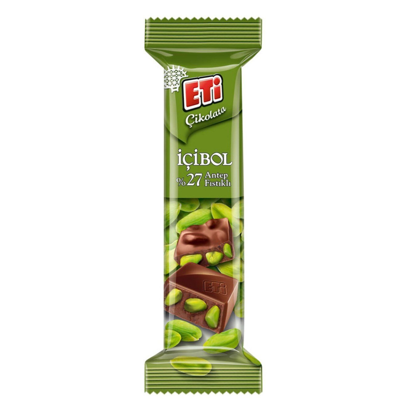 Eti Çikolata İçibol Antep Fıstıklı 30 Gr x12 li Paket