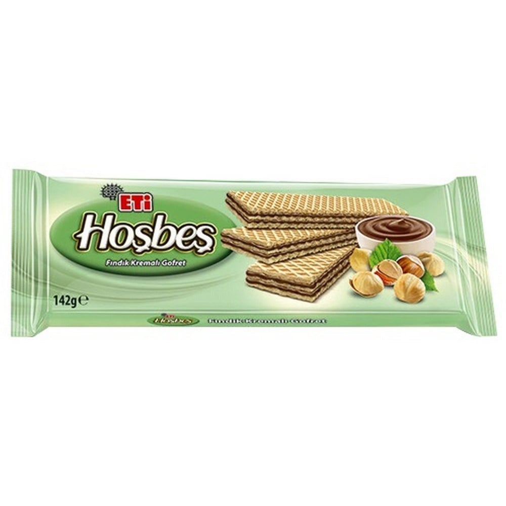 Eti Hoşbeş Fındık Kremalı Gofret 142 Gr x20 li Koli