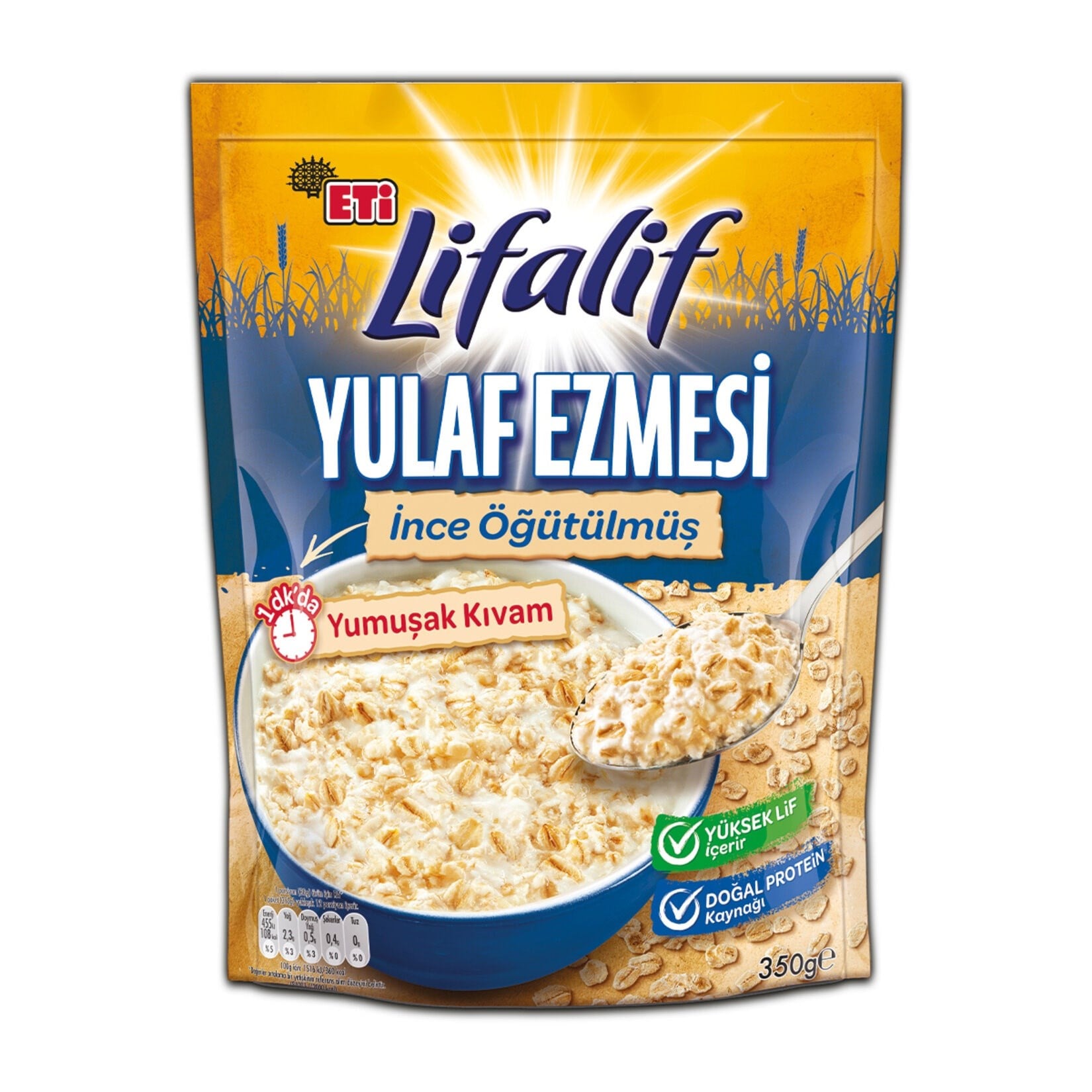 Eti Lifalif 350 Gr Yulaf Ezmesi İnce Öğütülmüş
