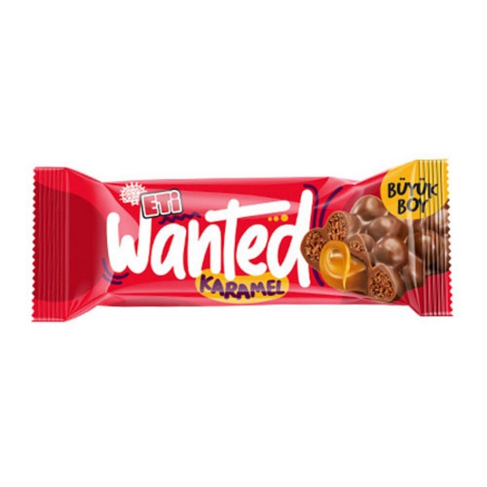 Eti Wanted Karamelli Çikolata 32 Gr x24 lü Paket